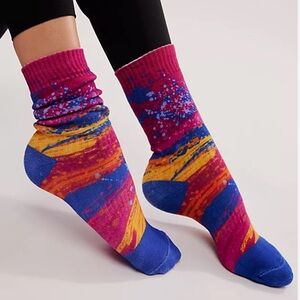 Free People Splatter Surge Hike Socks | NWT